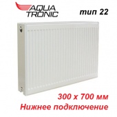 Стальной радиатор Aqua Tronic тип 22 VK 300х700 нижнее подключение