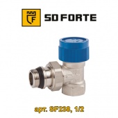 Радиаторный кран и вентиль Кран (вентиль) радиаторный термостатический SD-Forte (арт. SF238W15, 1/2, угловой)