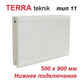 Стальной радиатор Terra teknik тип 11 VK 500х900 (984 Вт, нижнее подключение)