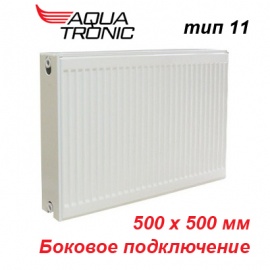 Стальной панельный радиатор отопления Aqua Tronic тип 11 K 500х500