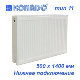 Стальной панельный радиатор отопления KORADO Radik тип 11VK 500х1400